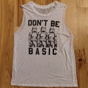 🎉 4 for $25 🎉 "Don't be Basic" Star Wars Storm Trooper Tank Top